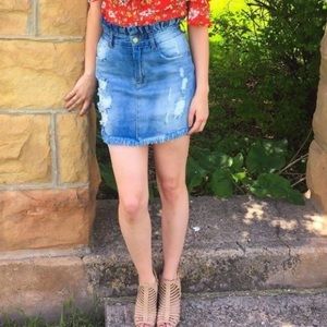 Women’s denim skirt